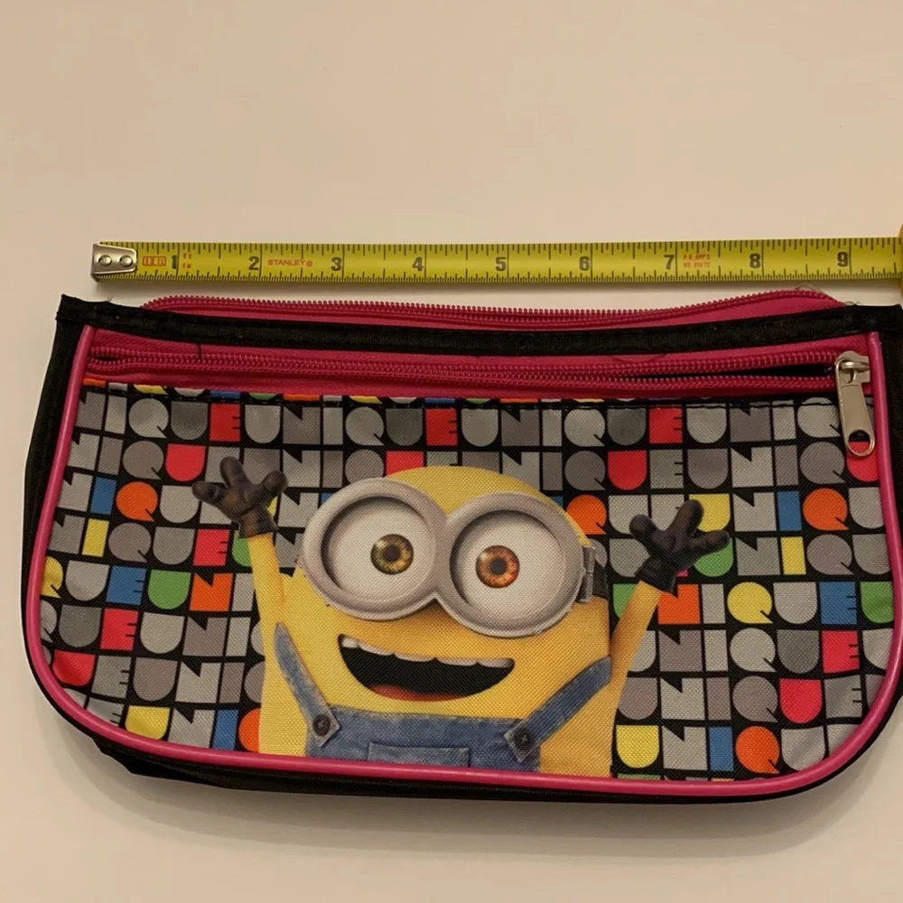 Despicable Me Graphic Minions Double Zippered Case Pouch.